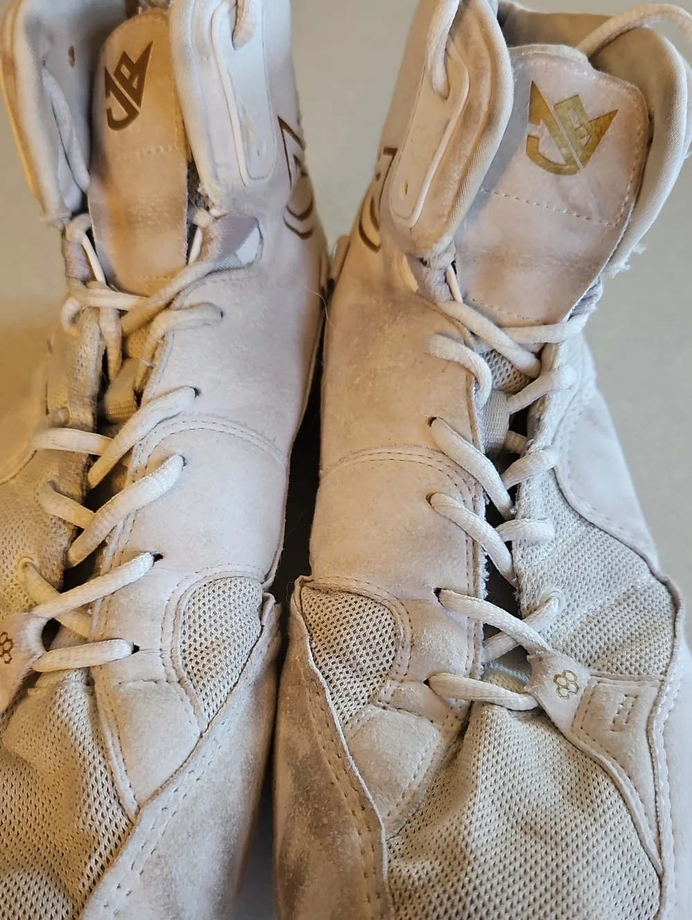 Rudis White Wrestling Shoes